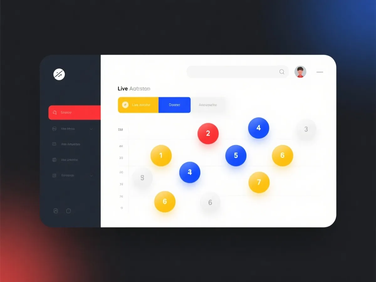 直播数据展示与结果追踪示意图